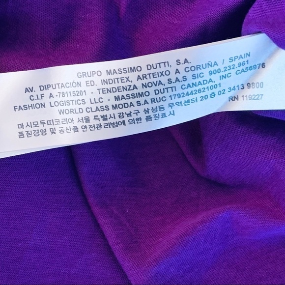 MOSSIMO Dutti Purple Double Layered Top NWT Size S - Picture 10 of 13